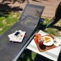 Шезлонг-лежак пластиковый Siesta Contract Pacific, черный фото Шезлонг-лежак пластиковый Siesta Contract Pacific, черный фото