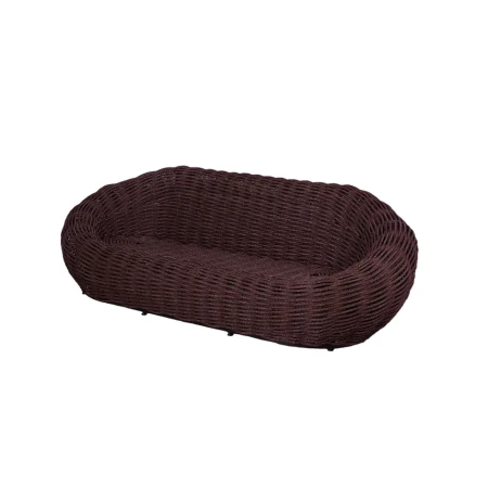 Плетеный диван DeckWOOD Nest коричневый Плетеный диван DeckWOOD Nest коричневый