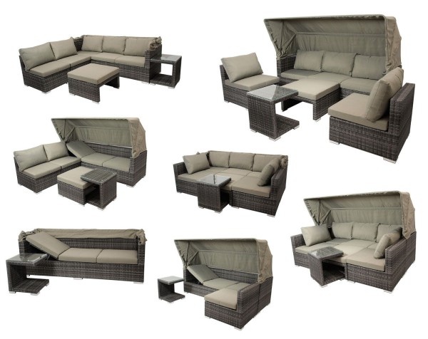 Диван-трансформер из искусственного ротанга AFM-320 Beige фото