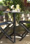 Стол пластиковый обеденный Nardi Spritz + Spritz Mini, антрацит фото