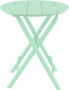 Стол пластиковый складной Siesta Contract Helen Folding Table Ø60, опаловый зеленый фото