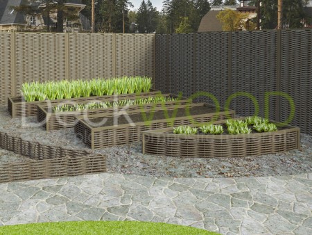 Плетеное ограждение DeckWOOD от 500 мм до 2900 мм коричневый фото
