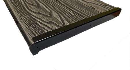 Заглушка для ступени 150*25мм TalverWood венге, комплект 2 шт, металл Заглушка для ступени 150*25мм TalverWood венге, комплект 2 шт, металл