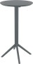 Стол пластиковый барный складной Siesta Contract Sky Folding Bar Table 60, темно-серый фото