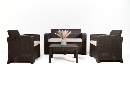 Комплект мебели на террасу Rattan Premium Set венге фото
