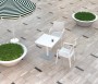 Кресло пластиковое плетеное Siesta Contract Ibiza, белый фото