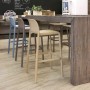 Стул пластиковый полубарный Nardi Faro Mini, голубой фото Стул пластиковый полубарный Nardi Faro Mini, голубой фото