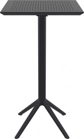 Стол пластиковый барный складной Siesta Contract Sky Folding Bar Table 60, черный фото
