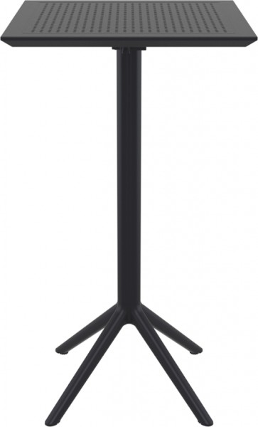 Стол пластиковый барный складной Siesta Contract Sky Folding Bar Table 60, черный фото