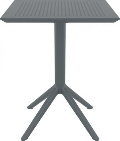 Стол пластиковый складной Siesta Contract Sky Folding Table 60, темно-серый фото