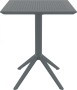 Стол пластиковый складной Siesta Contract Sky Folding Table 60, темно-серый фото