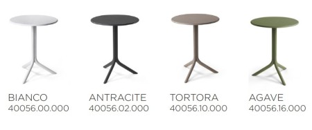 Стол пластиковый обеденный Nardi Step + Step Mini, антрацит фото Стол пластиковый обеденный Nardi Step + Step Mini, антрацит фото