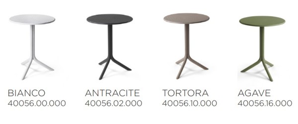 Стол пластиковый обеденный Nardi Step + Step Mini, антрацит фото Стол пластиковый обеденный Nardi Step + Step Mini, антрацит фото