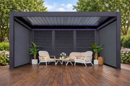 Пергола биоклиматическая моторизованная 3х4 м Tagliamento Pergola 150 Series фото