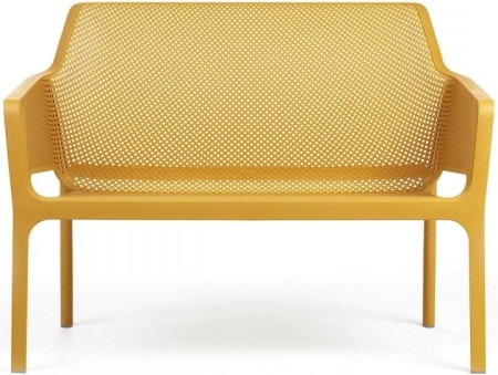 Диван пластиковый Nardi Net Bench горчичный фото