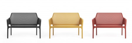 Диван пластиковый Nardi Net Bench коралловый фото
