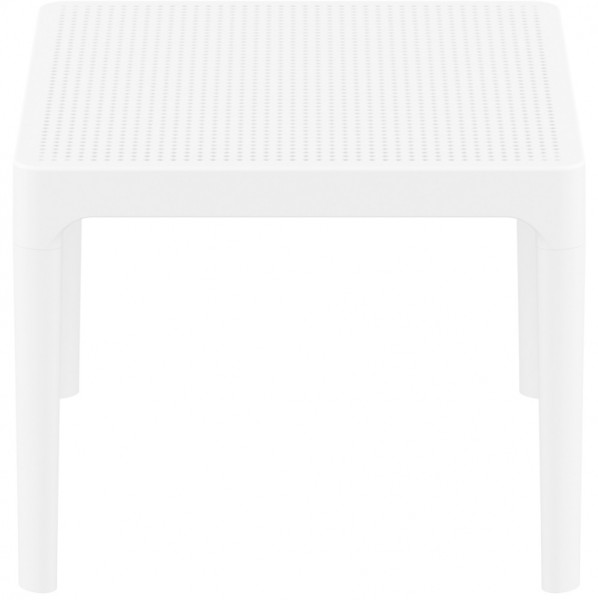 Столик пластиковый журнальный Siesta Contract Sky Side Table, белый фото