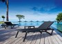 Шезлонг-лежак пластиковый Siesta Contract Pacific, черный фото Шезлонг-лежак пластиковый Siesta Contract Pacific, черный фото