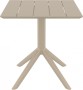Стол пластиковый Siesta Contract Paris Table 70, темно-серый фото