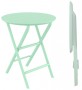 Стол пластиковый складной Siesta Contract Helen Folding Table Ø60, опаловый зеленый фото