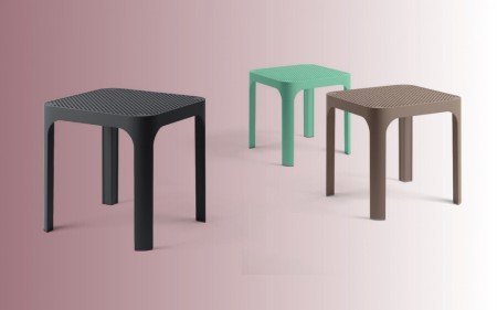 Столик пластиковый журнальный Nardi Net Table 40, коралловый фото Столик пластиковый журнальный Nardi Net Table 40, коралловый фото