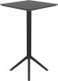 Стол пластиковый барный складной Siesta Contract Sky Folding Bar Table 60, черный фото