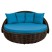 Беседка-кровать плётеная Nestbed с откидным верхом 180 х 180 х 105 см фото Беседка-кровать плётеная Nestbed с откидным верхом 180 х 180 х 105 см фото