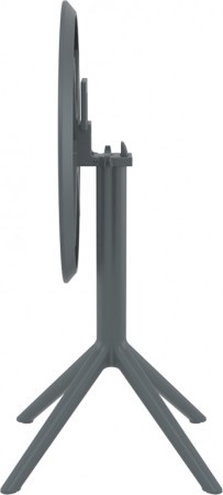 Стол пластиковый складной Siesta Contract Sky Folding Table Ø60, темно-серый фото