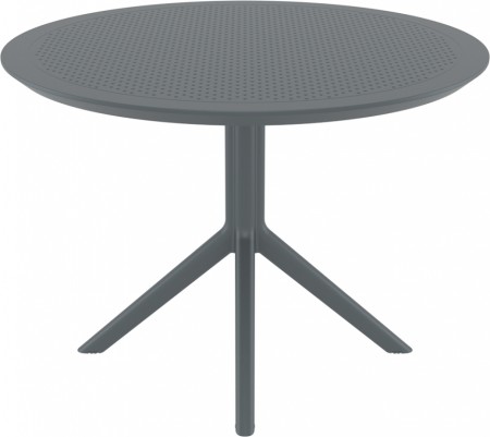 Стол пластиковый Siesta Contract Sky Table Ø105, тесно-серый фото