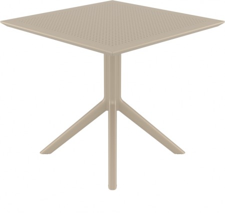 Стол пластиковый Siesta Contract Sky Table 80, бежевый фото