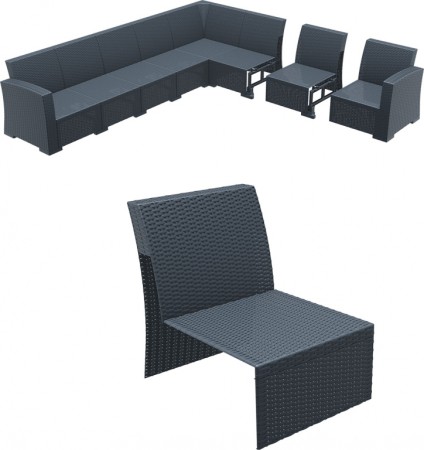 Модуль дополнительный для дивана Siesta Contract Monaco Lounge Extension Part фото