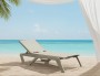 Шезлонг-лежак пластиковый Siesta Contract Rio Pro, бежевый фото