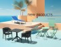 Стол пластиковый Siesta Contract Paris Table 80, темно-серый фото