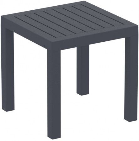 Столик пластиковый для лежака Siesta Contract Ocean Side Table, темно-серый фото