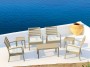 Столик пластиковый для лежака Siesta Contract Ocean Side Table, бежевый фото