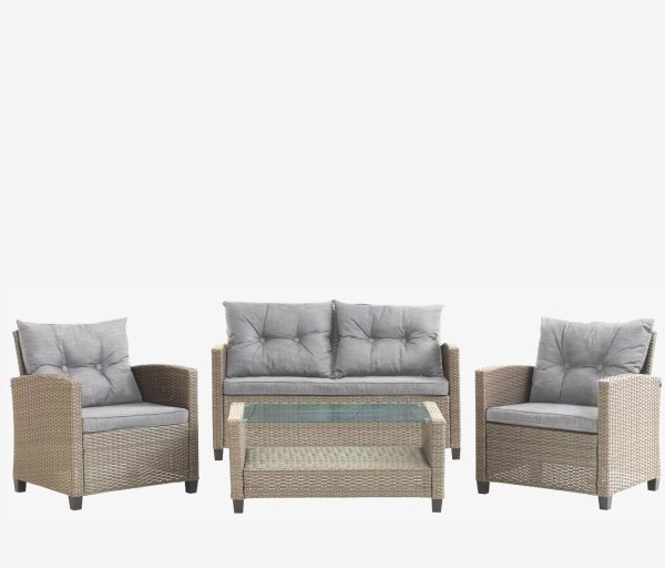 Комплект плетеной мебели AFM-805B Beige/Dark beige фото