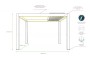 Пергола биоклиматическая моторизованная 3х4 м Tagliamento Pergola 150 Series фото