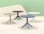 Стол пластиковый Siesta Contract Sky Table Ø105, тесно-серый фото