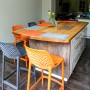 Стул пластиковый барный Siesta Contract Air Bar 75, темно-серый фото