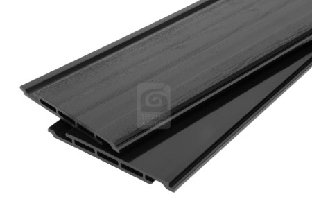 Фасадная панель 3D AISTONE 160*17*3000мм из МПК односторонняя (текстура) графит, за м.пог фото Фасадная панель 3D AISTONE 160*17*3000мм из МПК односторонняя (текстура) графит, за м.пог фото