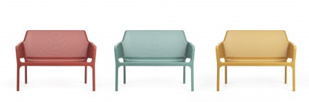 Диван пластиковый Nardi Net Bench коралловый фото