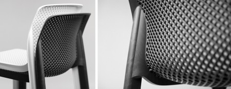 Стул пластиковый барный Nardi Net Stool, белый фото Стул пластиковый барный Nardi Net Stool, белый фото