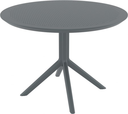Стол пластиковый Siesta Contract Sky Table Ø105, тесно-серый фото