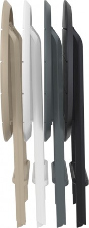 Стол пластиковый складной Siesta Contract Helen Folding Table Ø60, оливковый фото